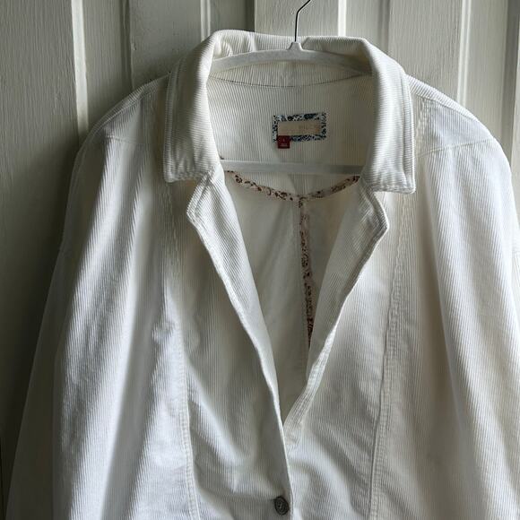Anthropologie Pilcro Washed Corduroy Oversized Blazer Jacket - Picture 4 of 10